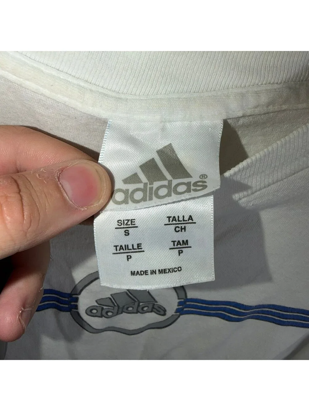 Adidas Center Logo Shirt Mens SM Vtg y2k 90s Rare Oversized